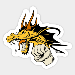 Dragon Fist Sticker